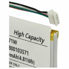 VHBW GPS Akku 761NH50371W - 1300 mAh 3,7 V Li-Polymer