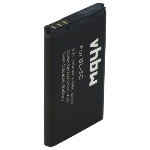 Videokamera akkumulátor Aiptek 055-höz - 700 mAh 3,7 V Li-Ion