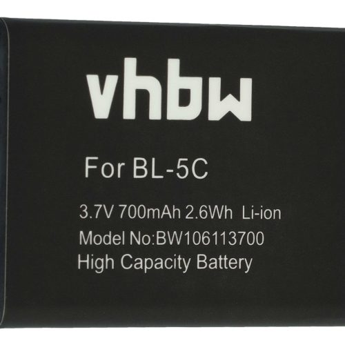 Videokamera akkumulátor Aiptek 055-höz - 700 mAh 3,7 V Li-Ion