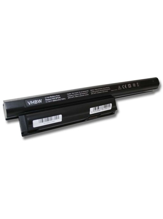 Notebook akkumulátor  Sony VGP-BPS26, VGP-BPS26A, VGP-BPL26 - 6600 mAh 10,8 V Li-Ion, fekete