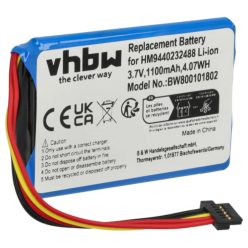 VHBW GPS Battery AHL03714001 - 1100 mAh 3.7 V Li-Ion