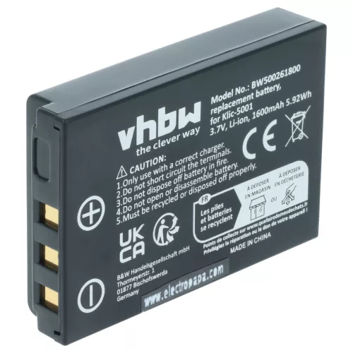 VHBW Radio Akku Icom BP-243 - 1600 mAh 3,6 V Li-Ion