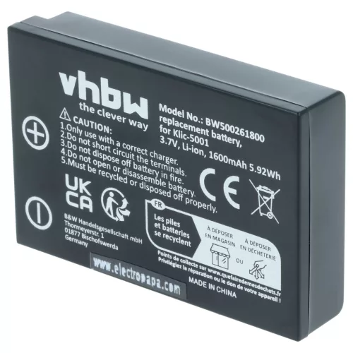 VHBW Radio Akku Icom BP-243 - 1600 mAh 3,6 V Li-Ion
