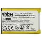 VHBW GPS Battery TN2, AHL03713001 - 1200 mAh 3.7 V Li-Ion