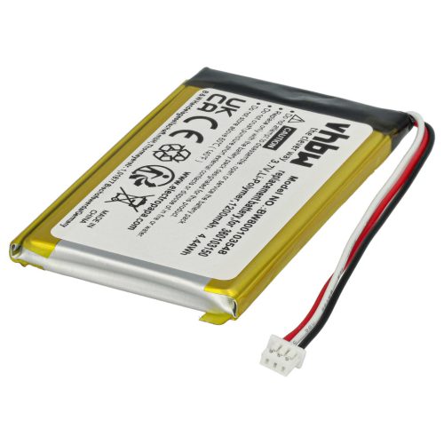 VHBW GPS Battery TN2, AHL03713001 - 1200 mAh 3.7 V Li-Ion