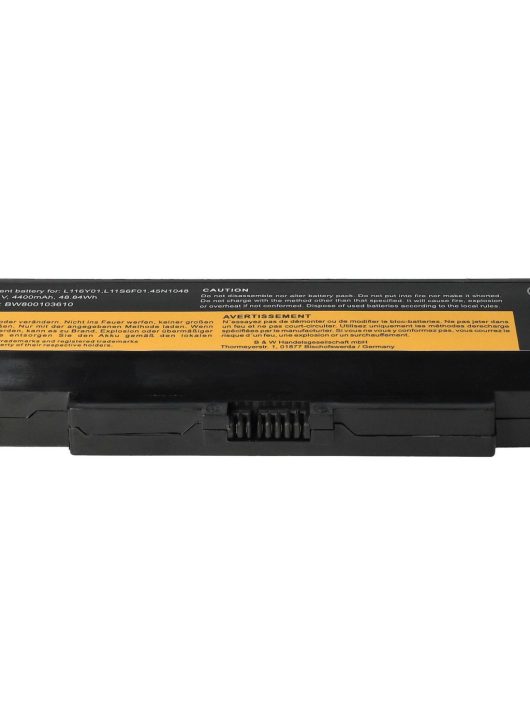 Notebook akkumulátor  Lenovo 0A36311, 121000675, 121500047 - 4400 mAh 11,1 V Li-Ion, fekete