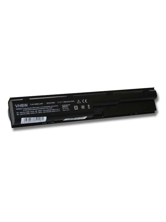 Notebook akkumulátor  HP 633733-1A1, 633733-151, 3ICR19/66-2 - 6600 mAh 11,1 V Li-Ion, fekete