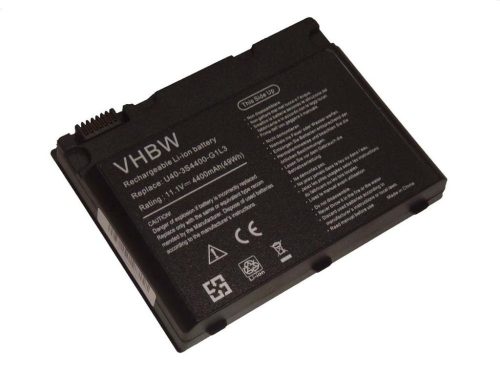 Notebook akkumulátor  U40-4S2200-C1L3, U40-4S2200-C1H1 - 4400 mAh 11,1 V Li-Ion, fekete