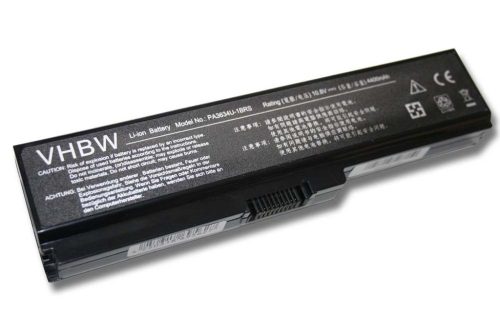 Notebook akkumulátor  Toshiba PA3817U-1BRS, PA3817U-1BAS - 4400 mAh 10,8 V Li-Ion, fekete