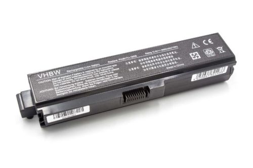 Notebook akkumulátor  Toshiba PA3817U-1BRS, PA3817U-1BAS - 6600 mAh 11,1 V Li-Ion, fekete