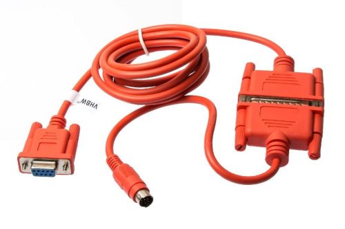 Mitsubishi MELSEC FX RS-232 Programozó Vezeték - 13,9 cm Adapter, Piros