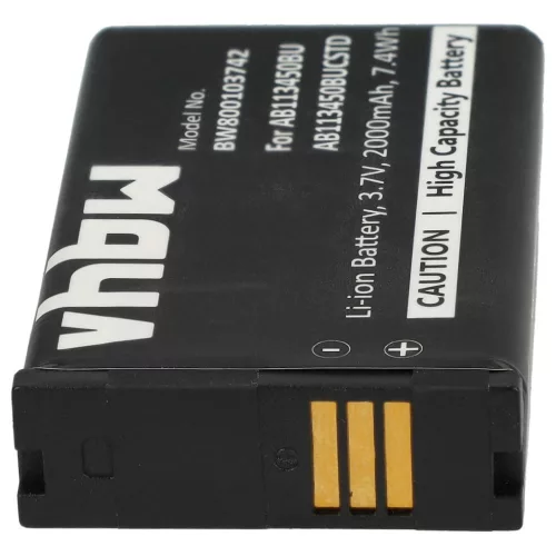 VHBW Mobile Phone Battery Samsung AB113450BU, AB113450BUCSTD - 2000 mAh 3.7 V Li-Ion