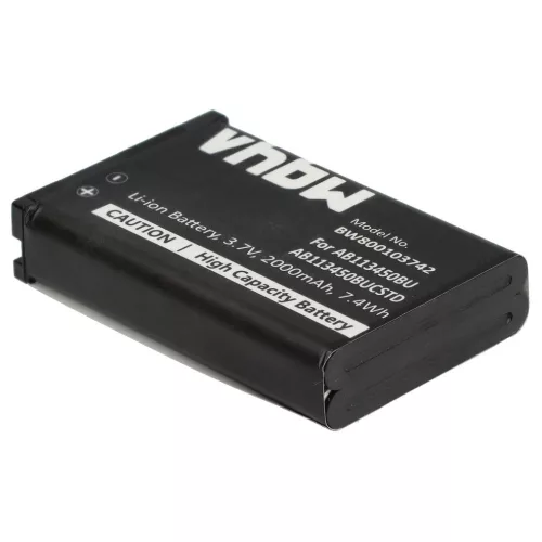 VHBW Mobile Phone Battery Samsung AB113450BU, AB113450BUCSTD - 2000 mAh 3.7 V Li-Ion