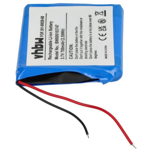 VHBW GPS Akku Garmin 361-00026-00 - 700 mAh 3,7 V Li-Ion