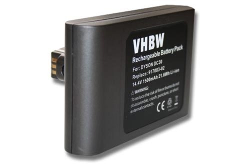 VHBW Akkumulátor Dyson 17083-3009, 17083-4810, 17083-01-03, 17083-11 10 típusokhoz - 1500 mAh, 14,4 V, Li-Ion