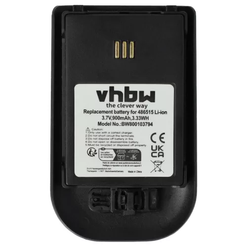 VHBW Festnetztelefon Akku für 0486515, 3BN78404AA, 660190/R1A, 660190/R1AA Telefone - 900 mAh 3,7 V Li-Ion