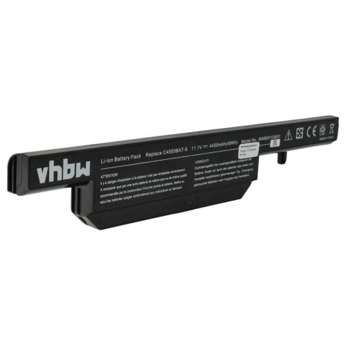VHBW Notebook battery for 6-87-c480s-4g41, 6-87-C480S-4G4 - 4400 mAh 11.1 V Li-Ion, black