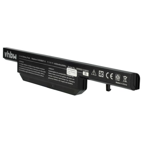 VHBW Notebook battery for 6-87-c480s-4g41, 6-87-C480S-4G4 - 4400 mAh 11.1 V Li-Ion, black
