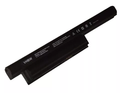 VHBW Notebook akkumulátor  Sony VGP-BPS22/A, VGP-BPL22, VGP-BPS22 - 6600 mAh 11,1 V Li-Ion, fekete