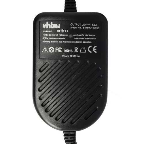 VHBW Car Charger for Lenovo 40Y7696, 40Y7700, 41N8460, 92P1104, 92P1153, 92P1159 Laptops - 4.5 A