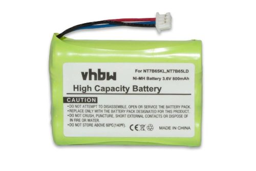 Vezetékes telefon akku NT7B65LD, NT7B65KL, CPH-464Q3S - 800 mAh 3,6 V NiMH