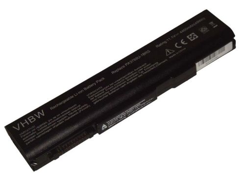 Notebook akkumulátor  Toshiba PABAS223, PA3788, PA3788U-1BRS - 4400 mAh 10,8 V Li-Ion, fekete