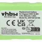 VHBW Kabelloser Telefonakku Siemens T325, NS3109, GPF6M3BMX, 3QNF3550 - 500 mAh 3,6 V NiMH