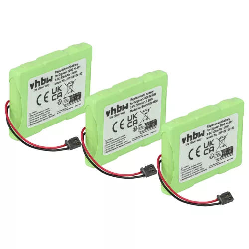 VHBW Telefon Akku Siemens T325, NS3109, GPF6M3BMX, 3QNF3550 - 500 mAh 3,6 V NiMH