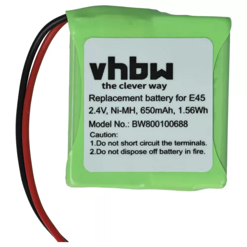 VHBW Battery Siemens S30852-D1751-X1 - 650 mAh 2.4 V NiMH