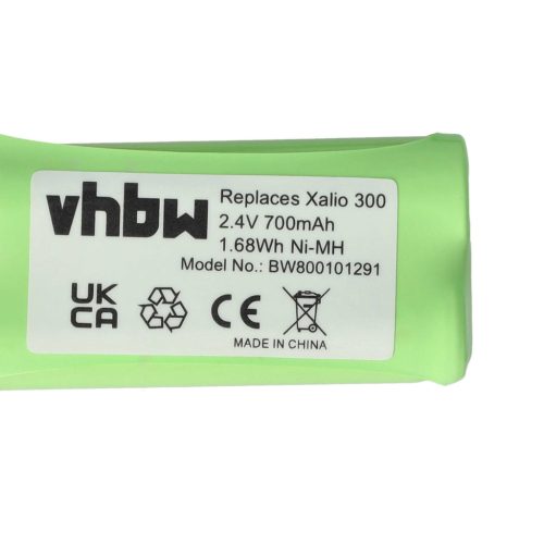 VHBW Wireless Phone Battery H-AAA500X2 - 700 mAh 2.4 V NiMH