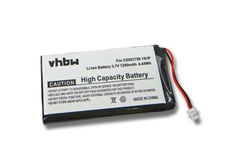 VHBW GPS Akku CS503759 1S1P - 1200 mAh 3,7 V Li-Polymer