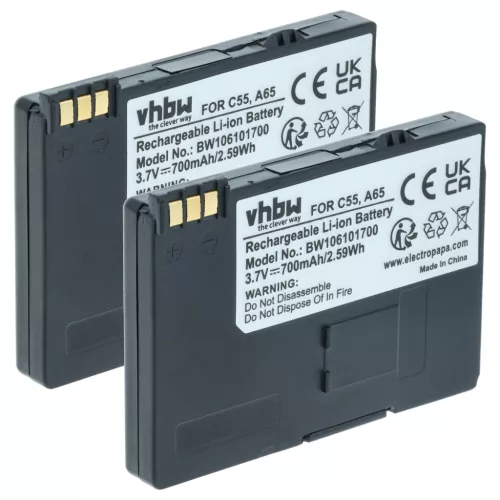VHBW Akku für Siemens BA-510, S30852-D1752-X1 - 700 mAh 3,7 V Li-Ion