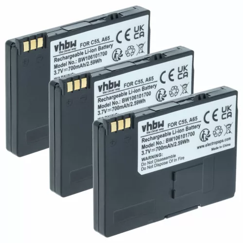 VHBW Akku für Siemens BA-510, S30852-D1752-X1 - 700 mAh 3,7 V Li-Ion