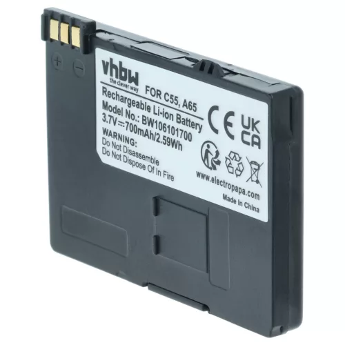 VHBW Akku für Siemens BA-510, S30852-D1752-X1 - 700 mAh 3,7 V Li-Ion