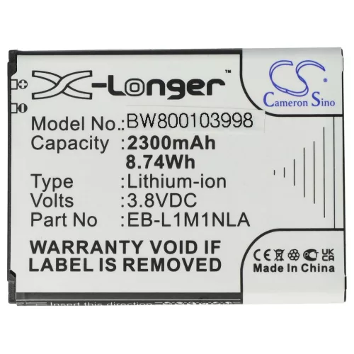 VHBW Mobile Phone Battery Samsung EB-L1M1NLA - 2300 mAh 3.8 V Li-Ion