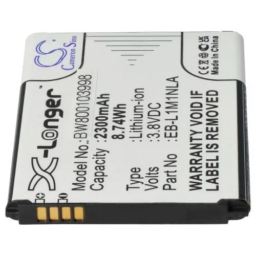 VHBW Mobile Phone Battery Samsung EB-L1M1NLA - 2300 mAh 3.8 V Li-Ion