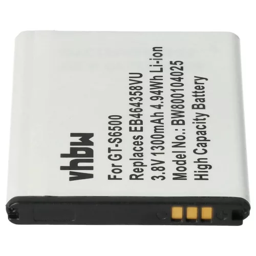 VHBW Mobile Phone Battery for Samsung EB464358VUBSTD, EB464358VU - 1300 mAh 3.7 V Li-Ion
