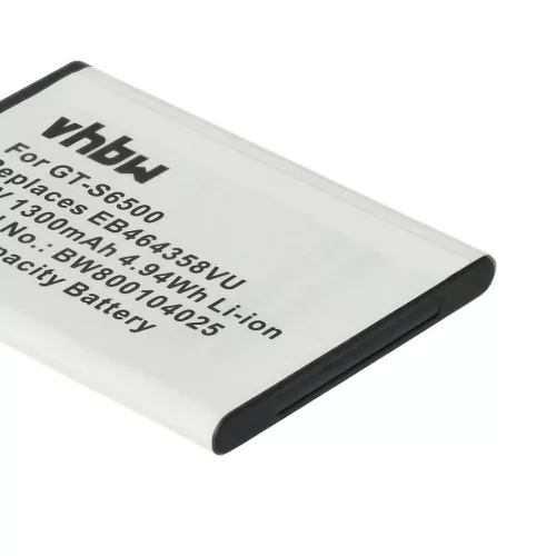 VHBW Mobile Phone Battery for Samsung EB464358VUBSTD, EB464358VU - 1300 mAh 3.7 V Li-Ion