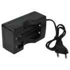 VHBW Charger for 17670, 18650 Batteries - 2 Slot