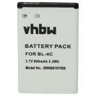VHBW Mobile Phone Battery Emporia AK-C140 - 900 mAh 3.7 V Li-Ion - Smartphone Battery