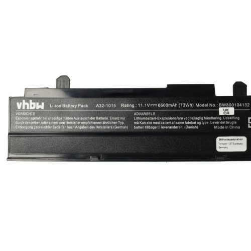 Notebook akkumulátor  Asus A31-1015, A32-1015, AL31-1015, PL32-1015 - 2200 mAh 10,8 V Li-Ion, fekete