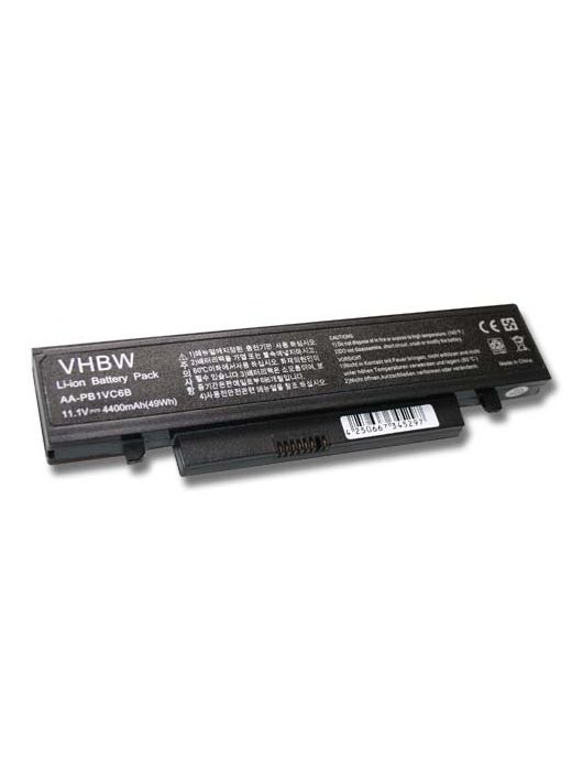 Notebook akkumulátor  Samsung AA-PB1VC6B, AA-PL1VC6B, AA-PB1VC6W - 4400 mAh 11,1 V Li-Ion, fekete