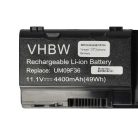 VHBW Notebook akkumulátor  Acer 3ICR19/66-2, AK.006BT.069, 934T2053F - 4400 mAh 11,1 V Li-Ion, fekete