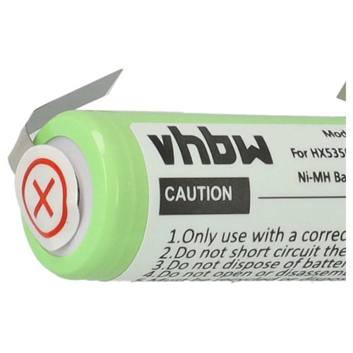 Battery replaces Braun 180AAH, 233.8008860 - 2500 mAh 1.2 V NiMH