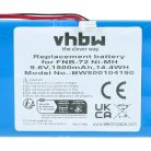 VHBW Radio Akku FNB-72xh, FNB-72xx, FNB-72x, FNB-72xe, FNB-85, FNB-72 - 1500 mAh 9,6 V NiMH