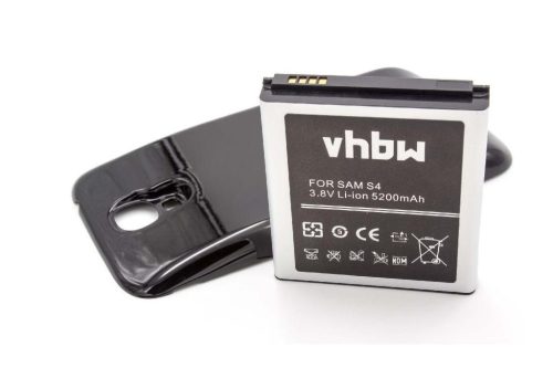 Mobiltelefon akkumulátor  Samsung B600BE, B600, B600BU telefonokhoz - 5200 mAh 3,8 V Li-Ion + házfedél