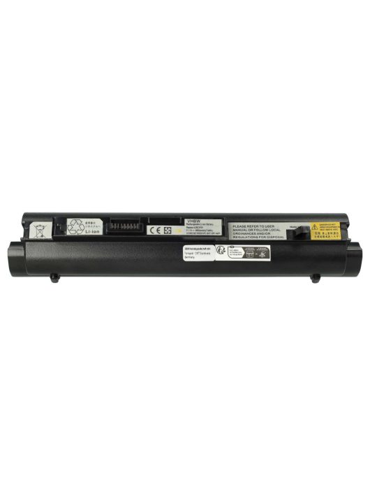 Notebook akkumulátor  Lenovo 55Y9382, 55Y9383, 57Y6275, 57Y6273 - 6600 mAh 11,1 V Li-Ion, fekete