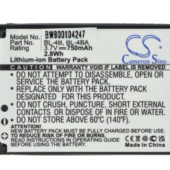   VHBW Mobile Phone Battery Elson BTY26176, BTY26176MOBISTEL/STD - 800 mAh 3.7 V Li-Ion - Smartphone Battery