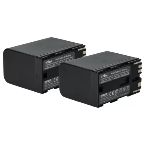 VHBW Videokamera Akku BP-955, BP-925, BP-975, BP-970G - 6000 mAh 7,4 V Li-Ion