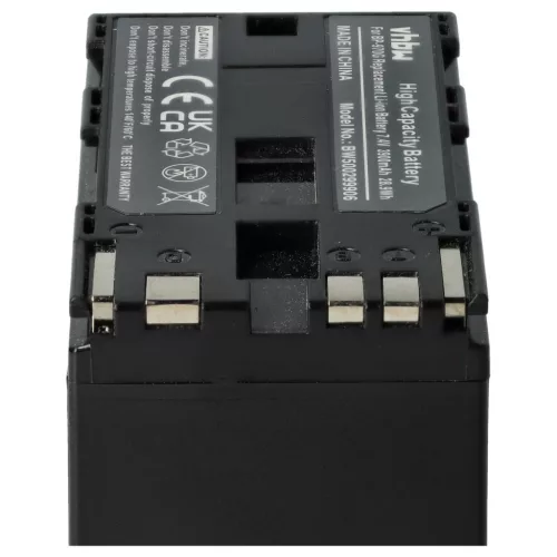 VHBW Videokamera Akku BP-955, BP-925, BP-975, BP-970G - 6000 mAh 7,4 V Li-Ion